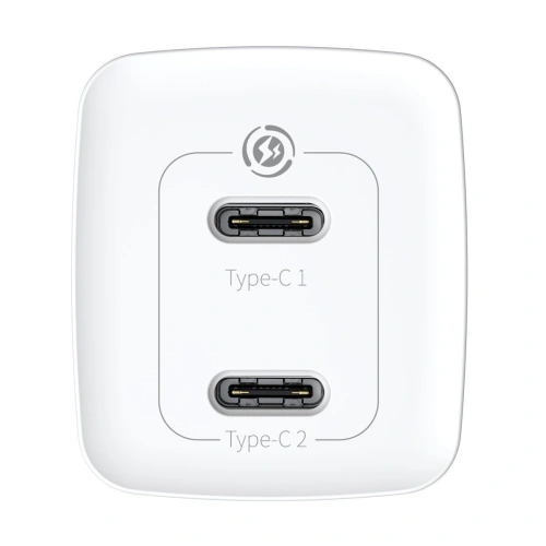 Kup Hálózati töltő Baseus GaN Lite, 2x USB-C, 65W, EU (fehér) - BSU2059WHT - {ean13} - Sklep Home Screen