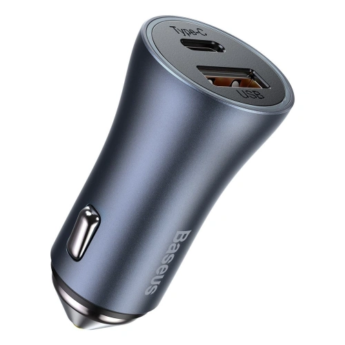 Kup Auto nabíječka Baseus Golden Contactor Pro, USB + USB-C, QC4.0+, PD, SCP, 40W (šedá) - BSU2060GRY - {ean13} - Sklep Home Screen