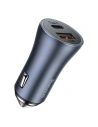 Baseus Autoladegerät Golden Contactor Pro, USB + USB-C, QC4.0+, PD, SCP, 40W (grau)