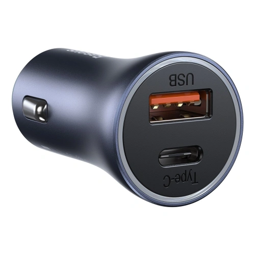 Kup Auto nabíječka Baseus Golden Contactor Pro, USB + USB-C, QC4.0+, PD, SCP, 40W (šedá) - BSU2060GRY - {ean13} - Sklep Home Screen