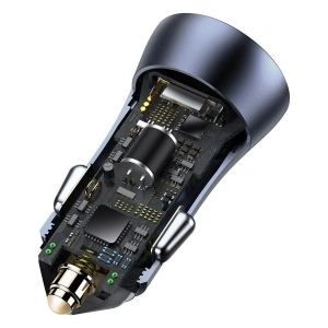 Kup Ładowarka samochodowa Baseus Golden Contactor Pro, USB + USB-C, QC4.0+, PD, SCP, 40W (szara) - BSU2060GRY - {ean13} - Sklep Home Screen