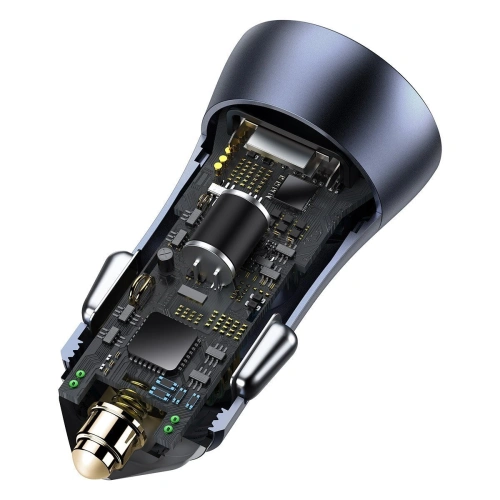 Kup Auto nabíječka Baseus Golden Contactor Pro, USB + USB-C, QC4.0+, PD, SCP, 40W (šedá) - BSU2060GRY - {ean13} - Sklep Home Screen