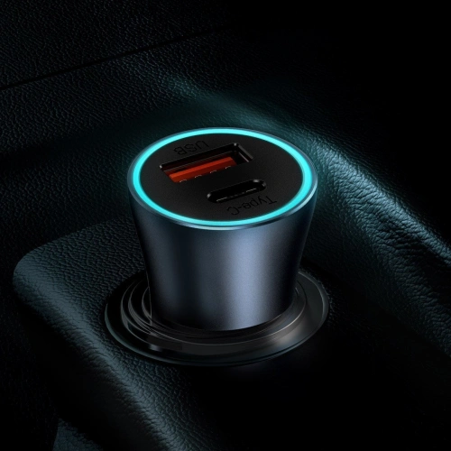 Kup Auto nabíječka Baseus Golden Contactor Pro, USB + USB-C, QC4.0+, PD, SCP, 40W (šedá) - BSU2060GRY - {ean13} - Sklep Home Screen