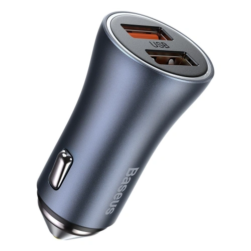 Kup Automobilní nabíječka Baseus Golden Contactor Pro, 2x USB, QC, SCP, 40W (šedá) - BSU2061GRY - {ean13} - Sklep Home Screen