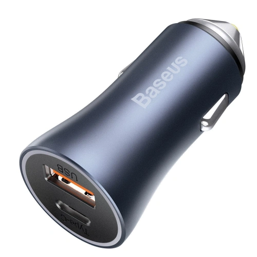 Kup Baseus Autoladegerät Golden Contactor Pro, 2x USB, QC, SCP, 40W (grau) - BSU2061GRY - {ean13} - Sklep Home Screen