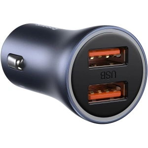 Buy Baseus Golden Contactor Pro car charger, 2x USB, QC SCP, 40W (gray) - BSU2061GRY - {ean13} - Home Screen Store Europe