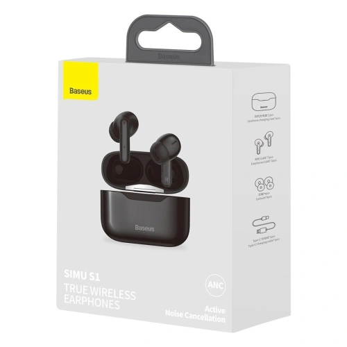 Kup Baseus TWS-Kopfhörer S1 mit ANC, Bluetooth 5.1 (schwarz) - BSU2065BLK - {ean13} - Sklep Home Screen