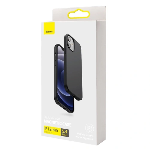 Kup Etui magnetyczne Baseus Liquid Silica Apple iPhone 12 mini (czarne) - BSU2067BLK - {ean13} - Sklep Home Screen