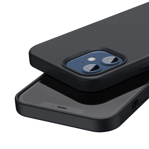 Kup Baseus Apple Magnetische Hülle Liquid Silica iPhone 12 Pro Max (schwarz) - BSU2069BLK - {ean13} - Sklep Home Screen