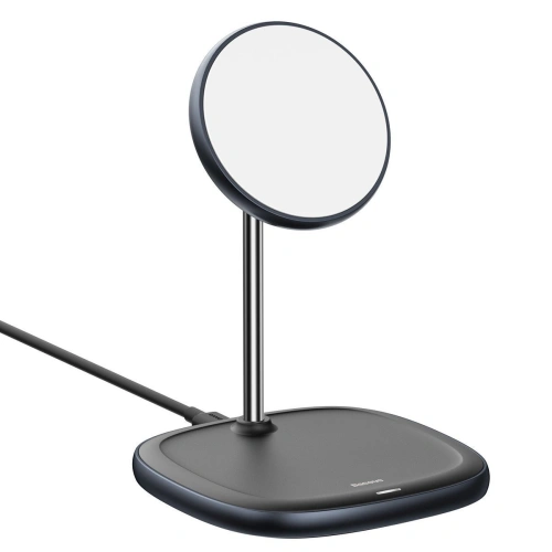 Buy Baseus Swan MagSafe Magnetic Stand with Wireless Charger for iPhone 12 (Black) - BSU2070BLK - {ean13} - Home Screen Store Europe