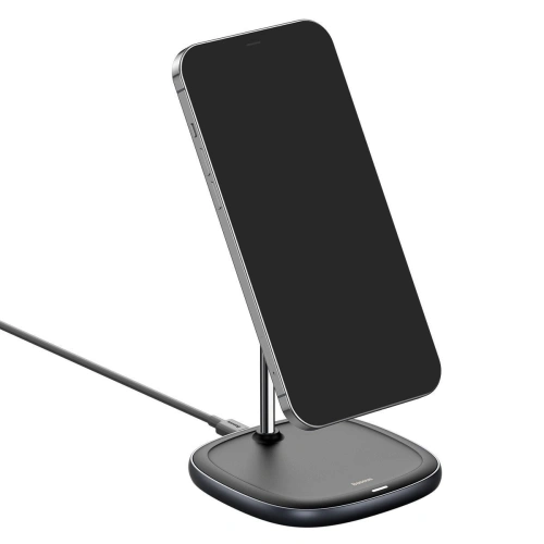Kup Stojak magnetyczny Baseus Swan MagSafe z ładowarką indukcyjną do Apple iPhone 12 (czarny) - BSU2070BLK - {ean13} - Sklep Home Screen