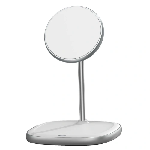 Buy Baseus Swan MagSafe Magnetic Stand with Wireless Charger for iPhone 12 (white) - BSU2071WHT - {ean13} - Home Screen Store Europe