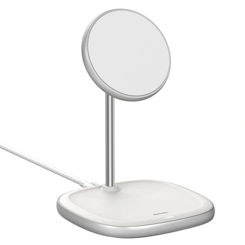 Buy Baseus Swan MagSafe Magnetic Stand with Wireless Charger for iPhone 12 (white) - BSU2071WHT - {ean13} - Home Screen Store Europe