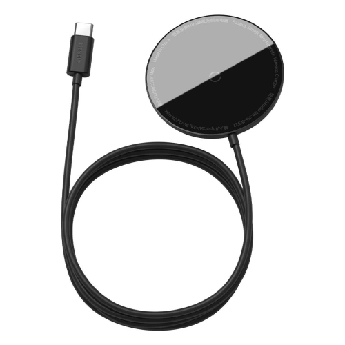 Kup Baseus Induktives Ladegerät mit Magnet Simple Mini, MagSafe, 15W (schwarz) - BSU2072BLK - {ean13} - Sklep Home Screen