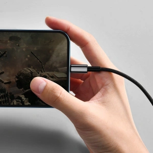 Kup Cablul USB la Lightning Baseus Tungsten Gold, 2.4A, 1m (negru) - BSU2075BLK - {ean13} - Sklep Home Screen