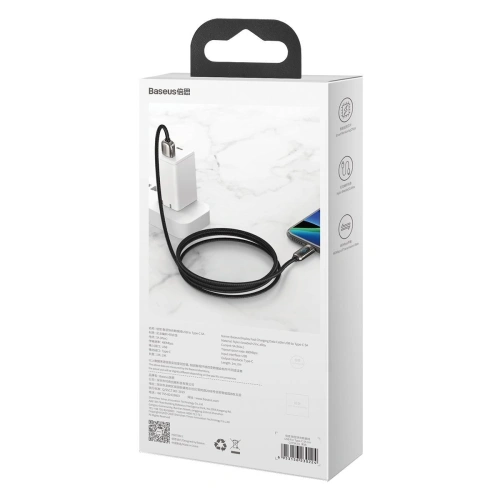 Kup Kabel USB do USB-C Baseus Display, 5A, 40W, 1m (černý) - BSU2078BLK - {ean13} - Sklep Home Screen