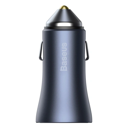 Kup Autonabíječka Baseus Golden Contactor Pro, 2x USB, QC, SCP, 40W (šedá) + USB-C kabel 1m (černý) - BSU2079BLK - {ean13} - Sklep Home Screen