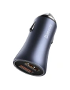 Kup Baseus Autoladegerät Golden Contactor Pro, 2x USB, QC, SCP, 40W (grau) + USB zu USB-C Kabel 1m (schwarz) - BSU2079BLK - {ean13} - Sklep Home Screen