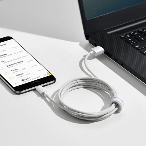 Kup Kabel micro USB do USB Baseus Simple Wisdom, 2.1A, 1.5m (bílý) 2ks. - BSU2080WHT - {ean13} - Sklep Home Screen