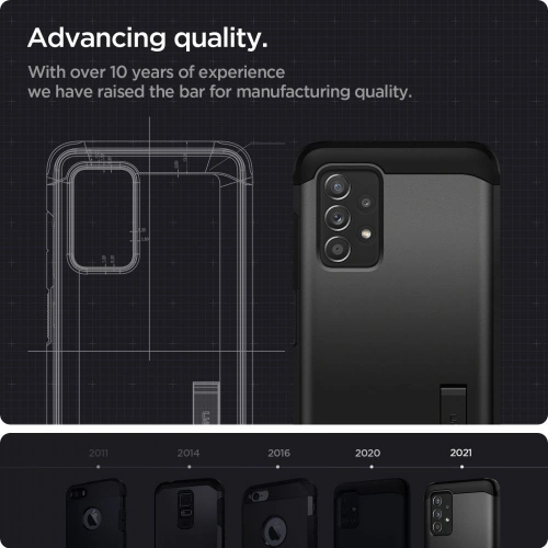Kup Etui Spigen Tough Armor Samsung Galaxy A52/A52s Black - SPN1532BLK - {ean13} - Sklep Home Screen