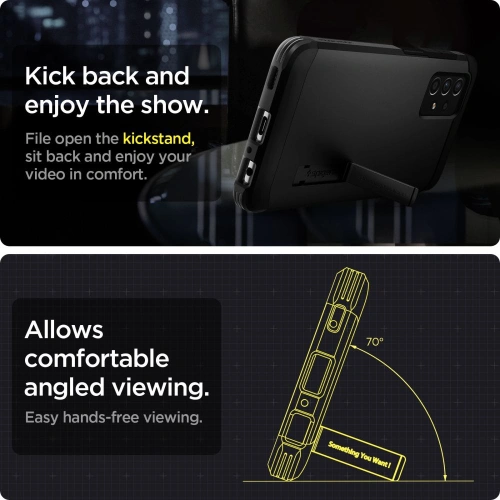 Kup Etui Spigen Tough Armor Samsung Galaxy A52/A52s Black - SPN1532BLK - {ean13} - Sklep Home Screen