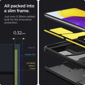 Etui Spigen Tough Armor Samsung Galaxy A72 černé