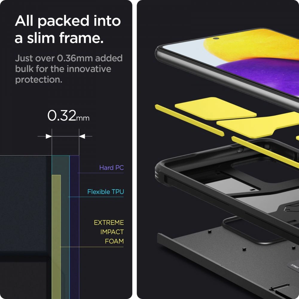 Etui Spigen Tough Armor Samsung Galaxy A72 Black