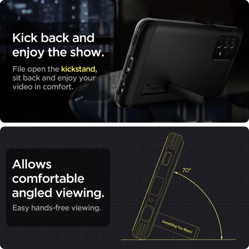 Kup Etui Spigen Tough Armor Samsung Galaxy A72 Fekete - SPN1534BLK - {ean13} - Sklep Home Screen