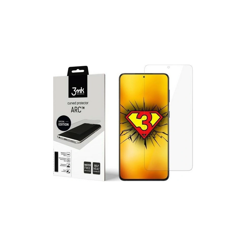 Najlepsze Folia FullScreen na Cały Ekran 3MK Folia ARC SE Sam G998 S21 Ultra 