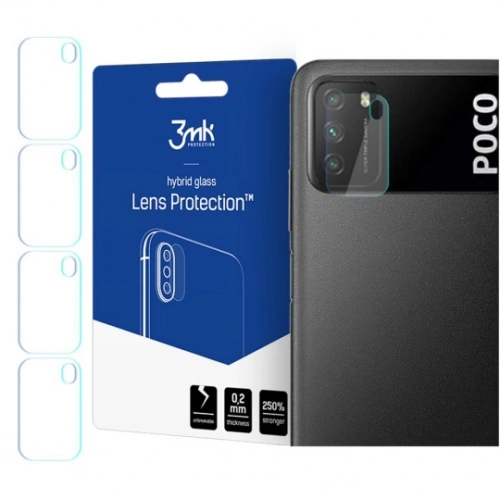 Kup Hybridní sklo na objektiv fotoaparátu 3MK Ochrana objektivu Pocophone M3 [4 PACK] - 3MK1393 - {ean13} - Sklep Home Screen