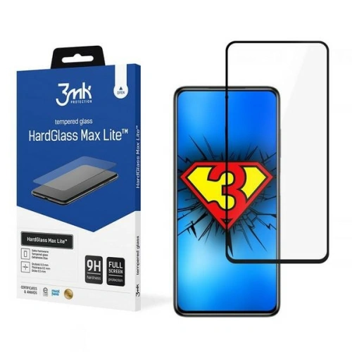 Kup Sticlă securizată 3MK HardGlass Max Lite Pocophone X3/Pro/NFC neagră - 3MK1389 - {ean13} - Sklep Home Screen