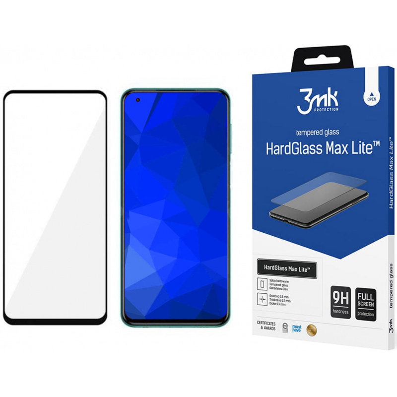 Kup Szkło hartowane 3MK HardGlass Max Lite Xiaomi Mi 10T/Pro/Lite czarne - 5903108321242 - 3MK1388 - Homescreen.pl