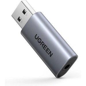 Adapter Audio UGREEN CM383, USB do mini jack 3,5mm, AUX