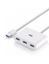 Hub USB 3.0 UGREEN CR113, 4w1, 0.5m (biały)