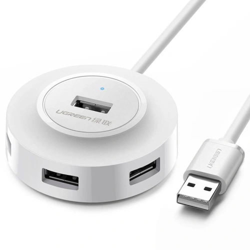 Kup Hub UGREEN CR106, adaptér 4w1, 4xUSB, 1m (bílý) - UGR614WHT - {ean13} - Sklep Home Screen