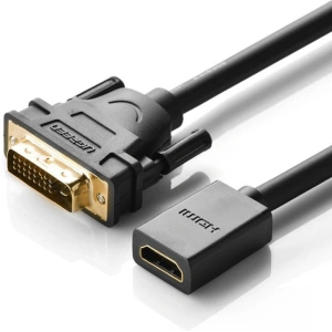 Adapter DVI do HDMI UGREEN 20118, 15cm (czarny)