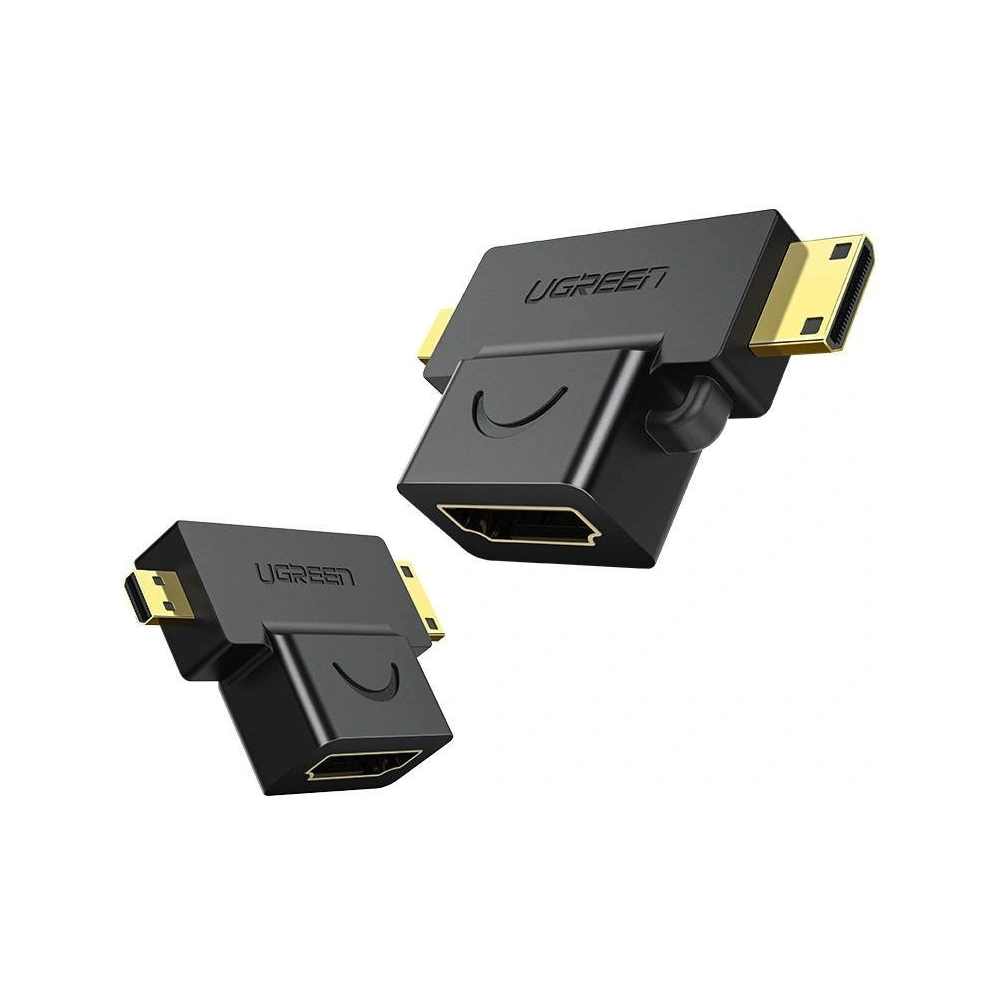 UGREEN 20144 adapter mini / micro HDMI do HDMI (czarny)