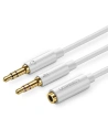 UGREEN AV140 Audio-Splitter AUX Kopfhörer + Mikrofon auf 3,5 mm Miniklinkenkabel (weiß)