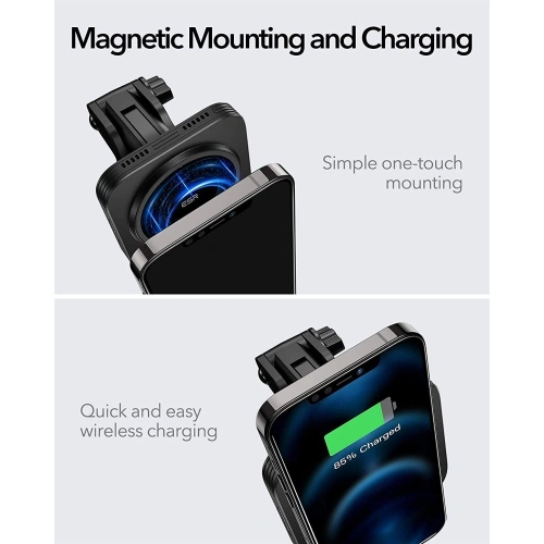 Kup Uchwyt samochodowy ESR HaloLock Magnetic MagSafe Vent Car Mount Black - ESR303BLK - {ean13} - Sklep Home Screen