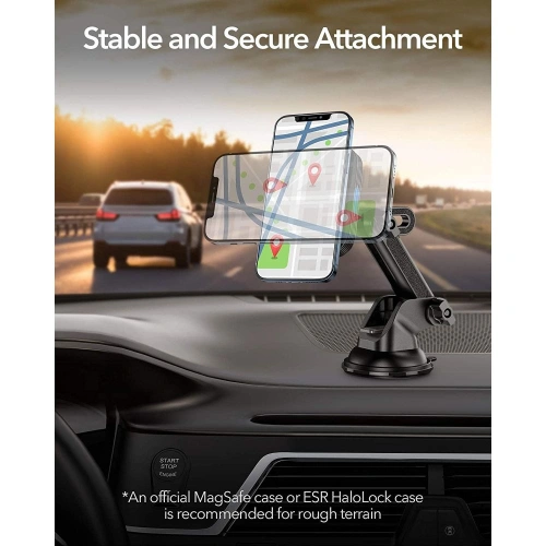 Kup ESR Autohalterung HaloLock Magnetic MagSafe Vent Autohalterung Schwarz - ESR303BLK - {ean13} - Sklep Home Screen