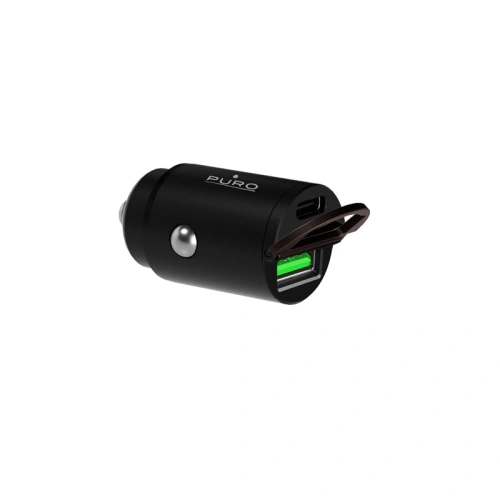 Kup Autonabíječka PURO Mini Car Fast Charger USB-A + USB-C Power Delivery 30W (černá) - PUR403BLK - {ean13} - Sklep Home Screen