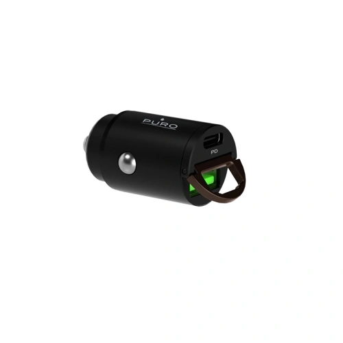 Kup Autonabíječka PURO Mini Car Fast Charger USB-A + USB-C Power Delivery 30W (černá) - PUR403BLK - {ean13} - Sklep Home Screen