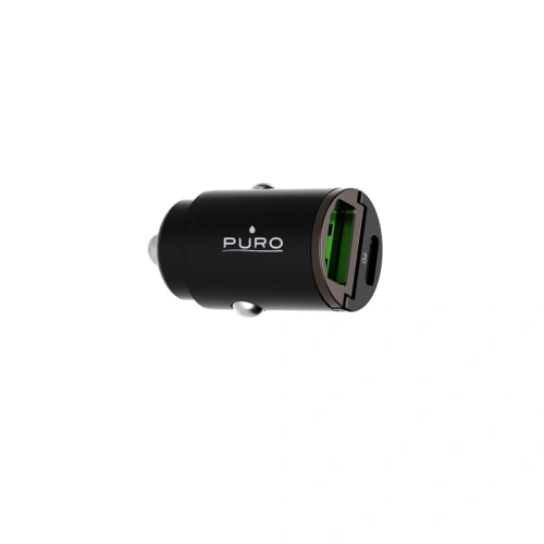 Kup Autonabíječka PURO Mini Car Fast Charger USB-A + USB-C Power Delivery 30W (černá) - PUR403BLK - {ean13} - Sklep Home Screen