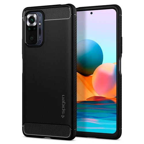 Kup Etui Spigen Rugged Armor Redmi Note 10 Pro Matt Fekete - SPN1556BLK - {ean13} - Sklep Home Screen