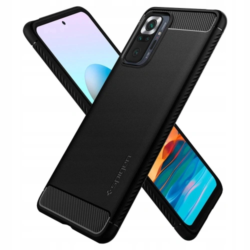 Kup Etui Spigen Rugged Armor Redmi Note 10 Pro Matt Fekete - SPN1556BLK - {ean13} - Sklep Home Screen