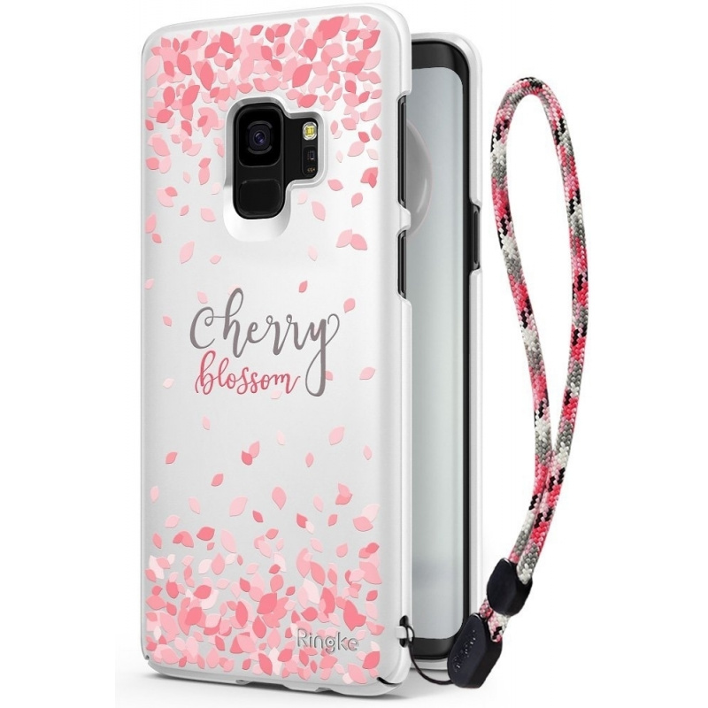 Etui Ringke Slim Cherry Blossom Samsung Galaxy S9 White