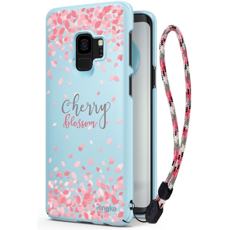 Etui Ringke Slim Cherry Blossom Samsung Galaxy S9 Sky Blue
