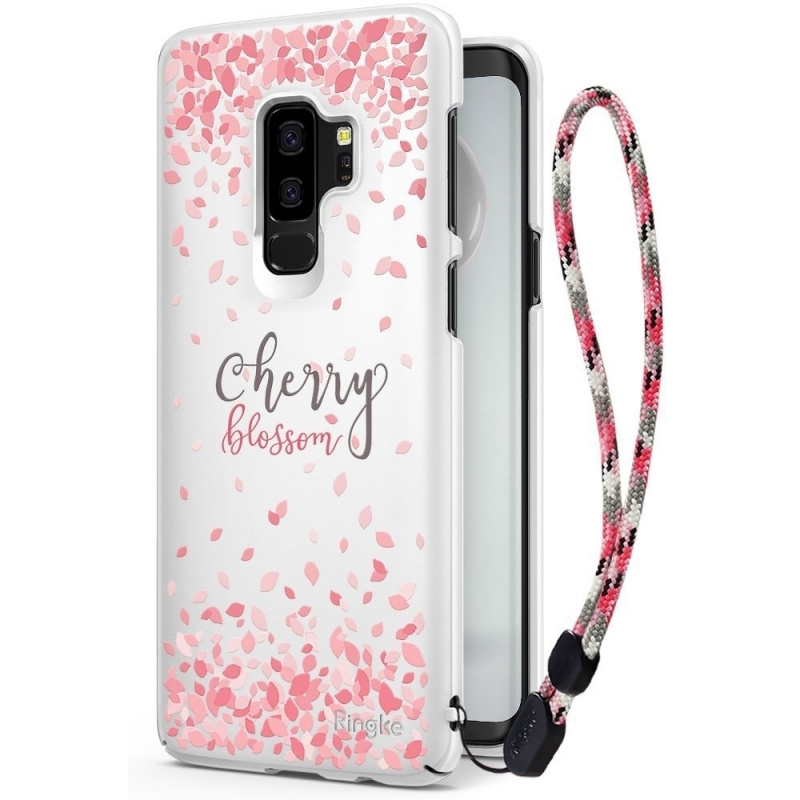 Ringke Slim Cherry Blossom Samsung Galaxy S9 Plus White
