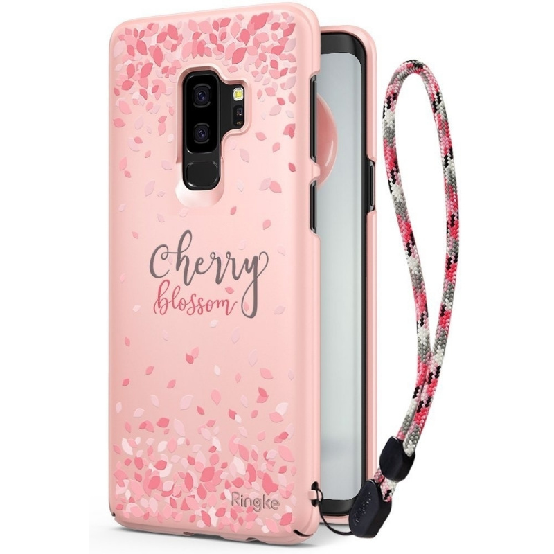 Etui Ringke Slim Cherry Blossom Samsung Galaxy S9 Plus Peach Pink