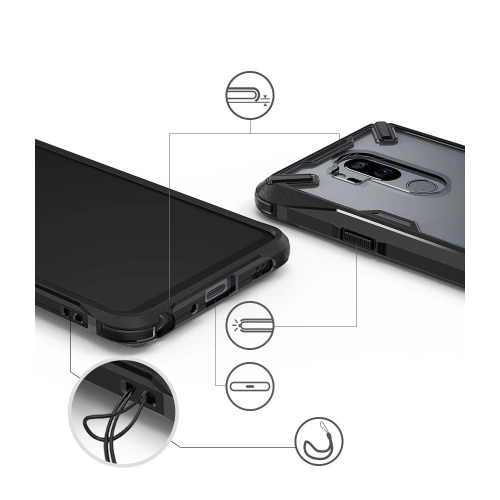 Kup Etui Ringke Fusion-X LG G7 ThinQ Black - RGK694BLK - {ean13} - Sklep Home Screen